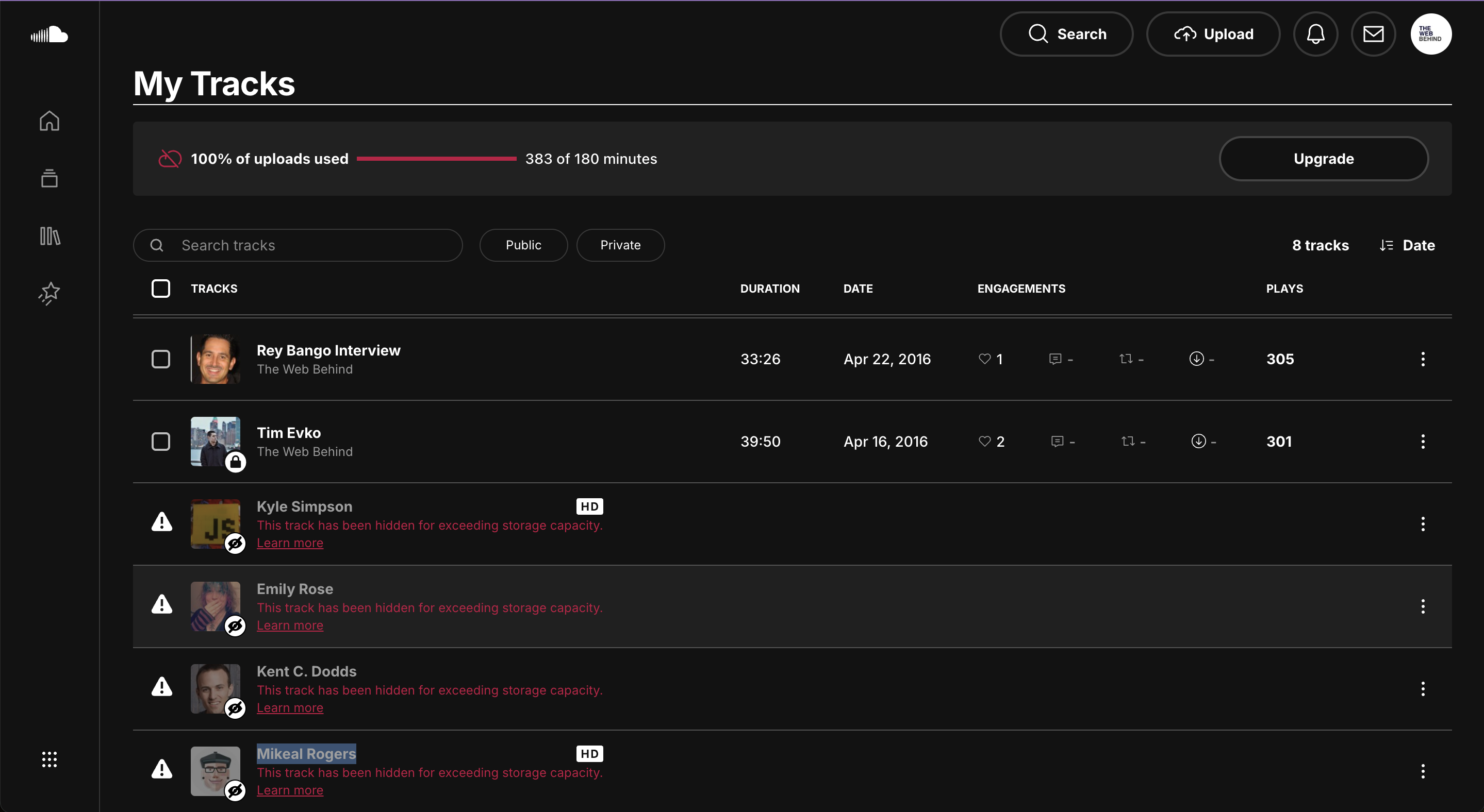 soundcloud hidden tracks
